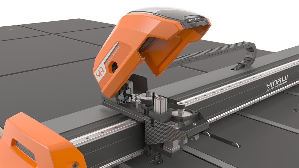 AMV Design Yinrui Antony macchina lavorazione e taglio vetro  glass Cutting machine